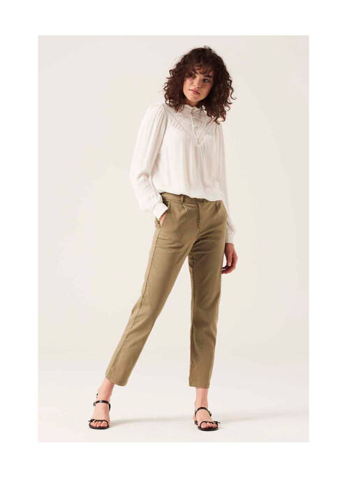 Pantalon chino verde GARCIA femeie