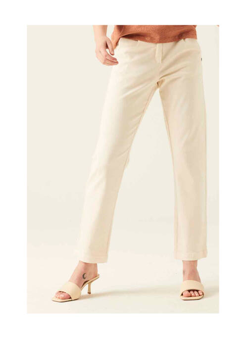 Blugi cu croială slim bej GARCIA femeie