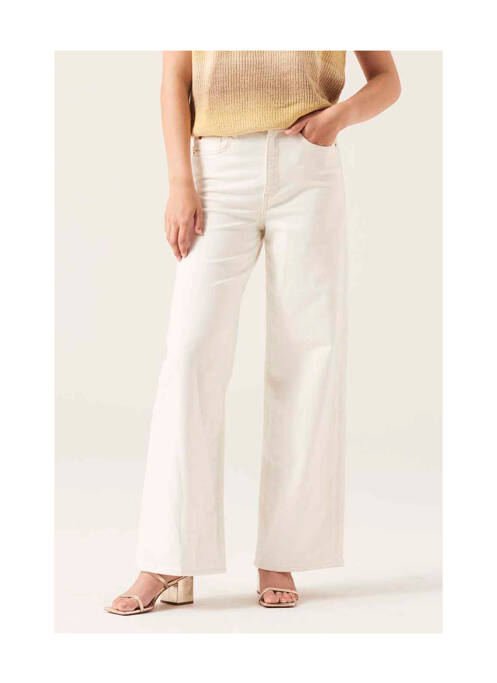 Blugi cu croială dreaptă bej GARCIA femeie