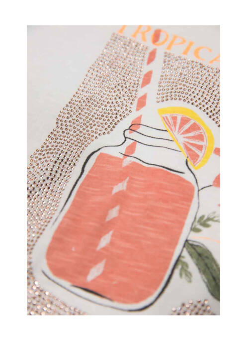 Tricou alb GARCIA fată