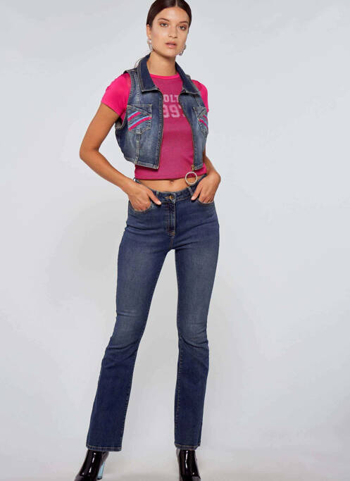 Blugi bootcut albastru OGL femeie