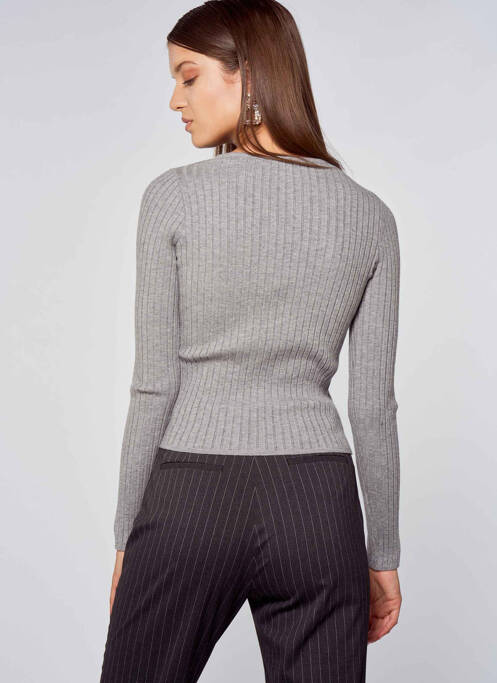 Cardigan petrecut gri OGL femeie