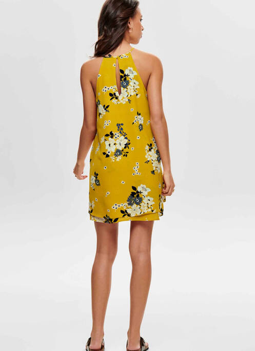 Rochie scurtă galben ONLY femeie