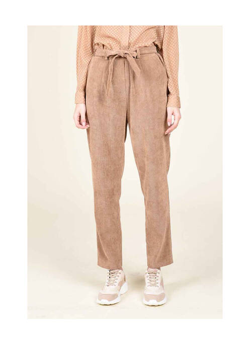 Pantalon chino maro MOLLY BRACKEN femeie