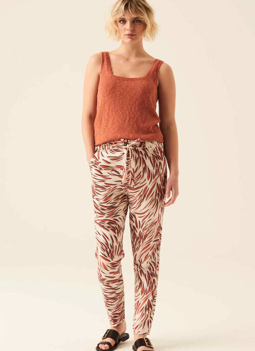 Pantalon evazat alb GARCIA femeie