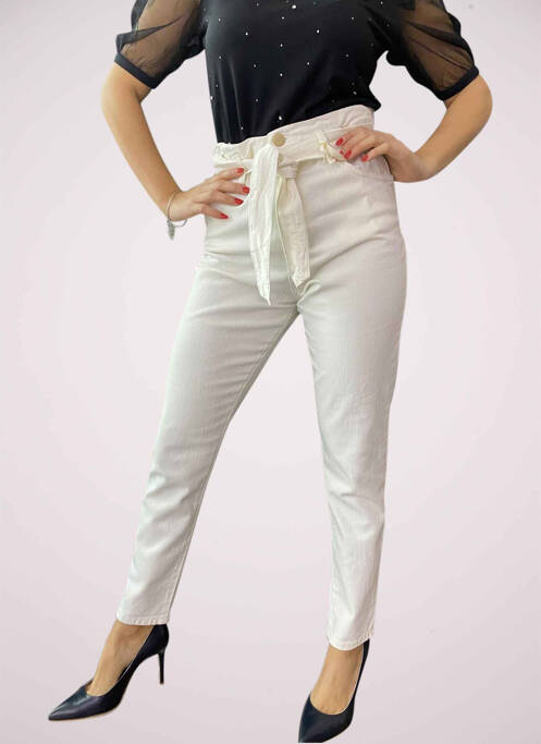 Blugi croială Mom bej KOCCA femeie