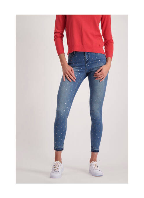 Blugi skinny albastru MORGAN femeie