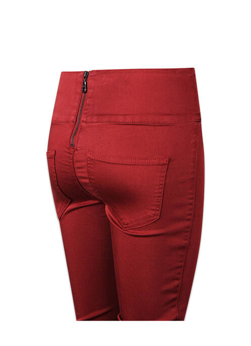 Pantalon slim roz PIECES femeie