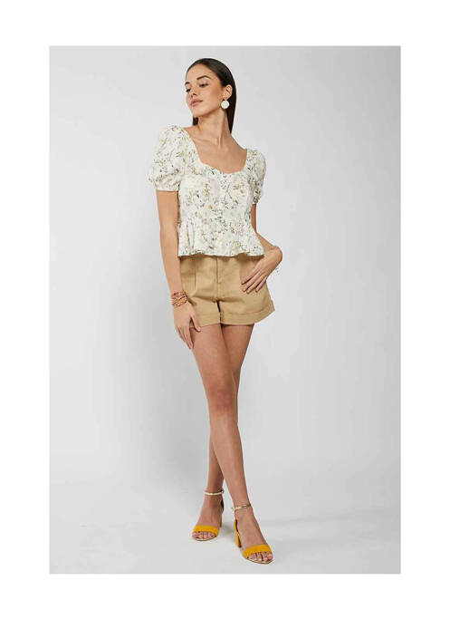 Cămașă bej NAF NAF femeie