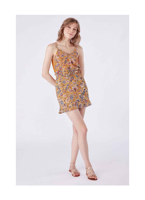 Fustă scurtă galben NAF NAF femeie