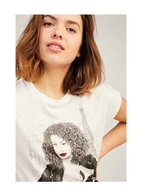 Tricou bej NAF NAF femeie