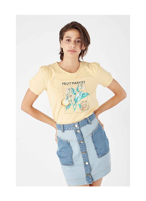 Tricou galben NAF NAF femeie