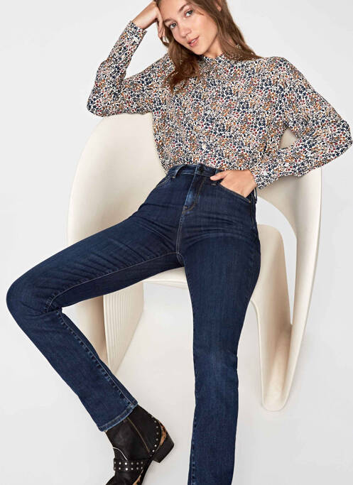 Blugi cu croială slim albastru PEPE femeie