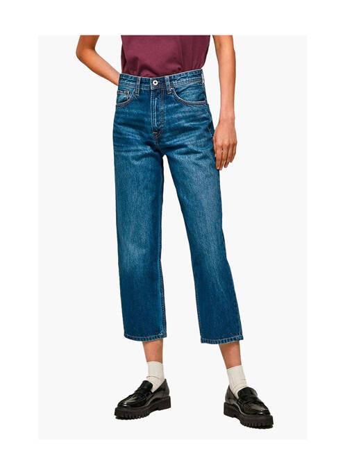 Blugi cu croială dreaptă albastru PEPE femeie