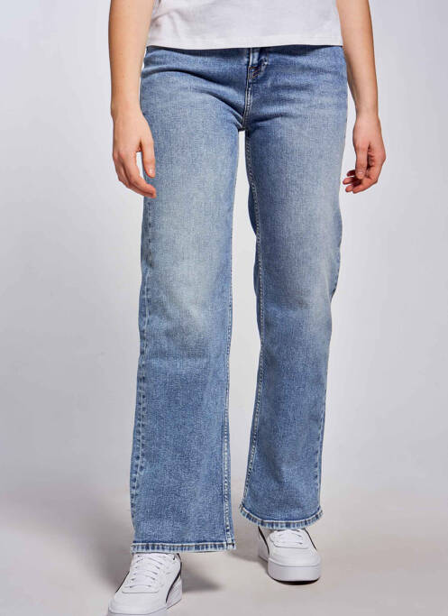 Blugi cu croială dreaptă albastru PEPE femeie