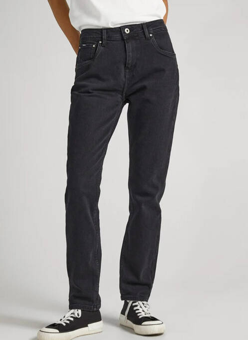 Blugi croială Mom negru PEPE femeie