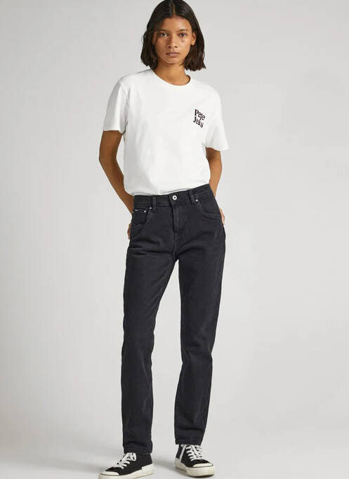 Blugi croială Mom negru PEPE femeie