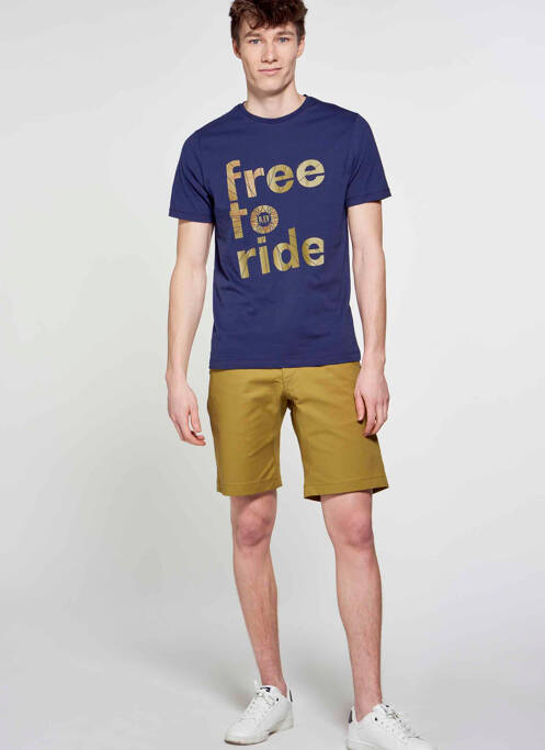 Tricou albastru R.EV 1703 BY REMCO EVENPOEL  bărbat