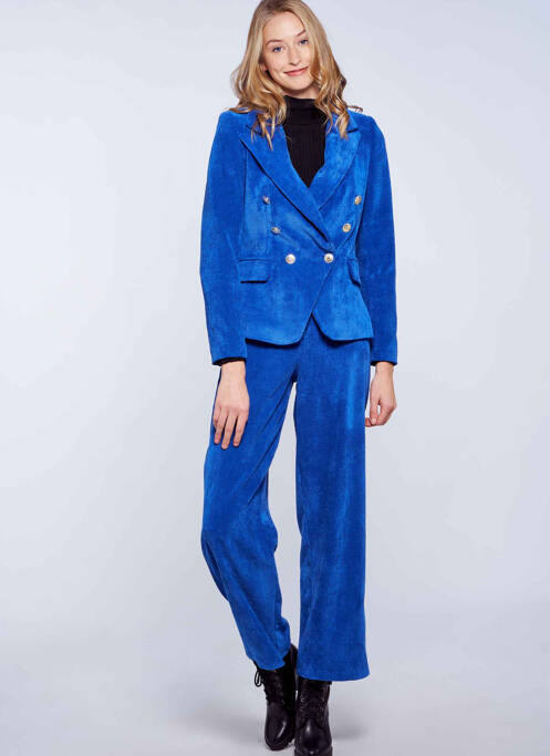 Pantalon chino albastru AMELIE & AMELIE femeie