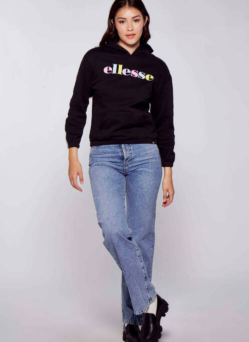 Hanorac cu glugă negru ELLESSE fată
