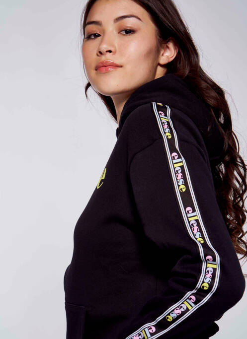 Hanorac cu glugă negru ELLESSE fată