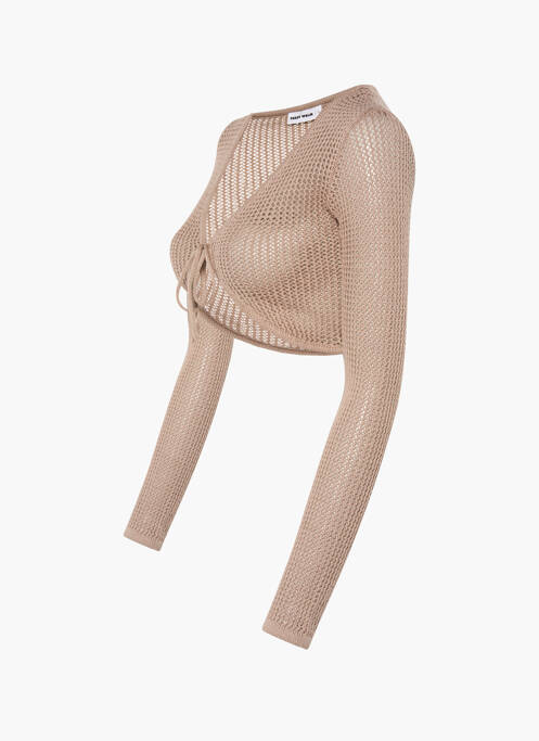 Vestă cu mâneci lungi bej TALLY WEIJL femeie