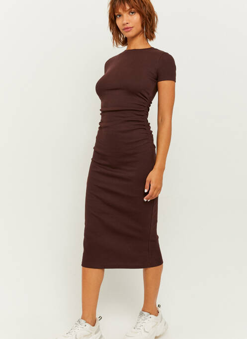 Rochie lungă maro TALLY WEIJL femeie