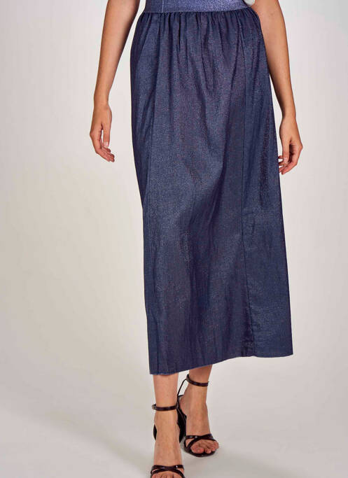 Fustă lungă albastru BELLITA femeie