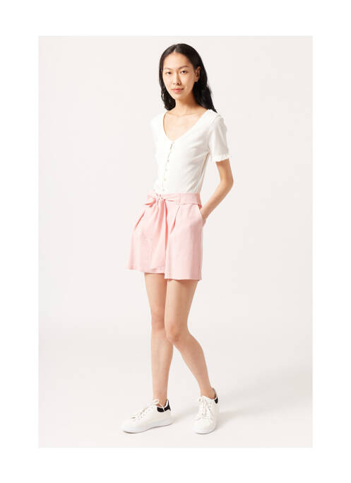 Fustă scurtă bej NAF NAF femeie