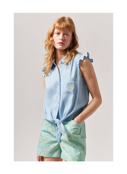 Cămașă albastru NAF NAF femeie