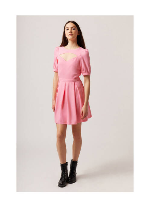 Rochie scurtă roz NAF NAF femeie