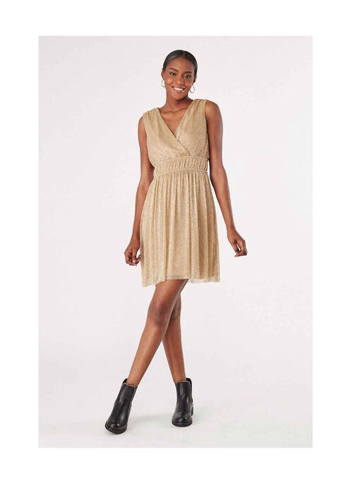 Rochie scurtă auriu NAF NAF femeie