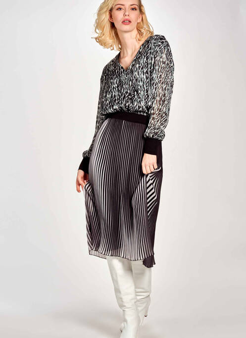 Fustă midi negru BELLITA femeie