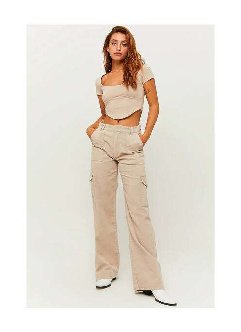 Pantalon cargo bej TALLY WEIJL femeie