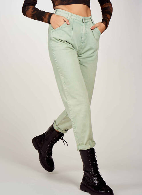 Blugi cu croială dreaptă verde TALLY WEIJL femeie