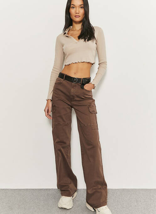 Pantalon cargo maro TALLY WEIJL femeie