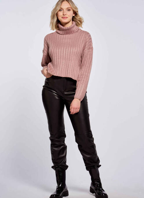 Pulover cu guler înalt bej TALLY WEIJL femeie