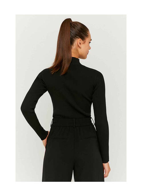 Pulover cu guler înalt negru TALLY WEIJL femeie