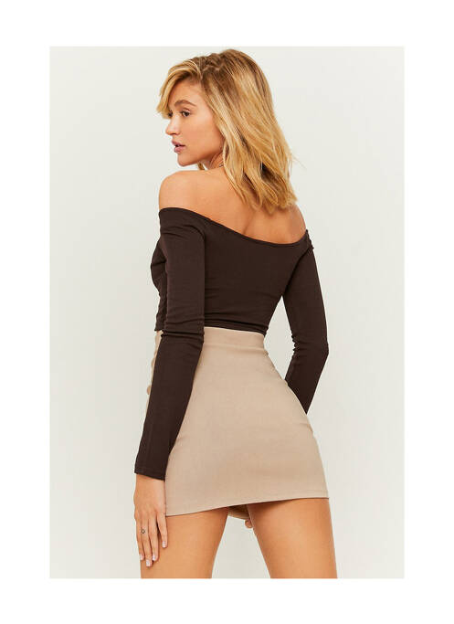 Fustă scurtă bej TALLY WEIJL femeie