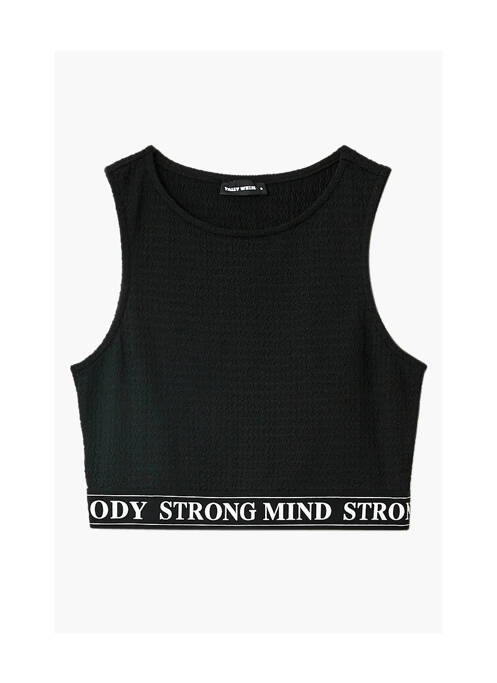 Top negru TALLY WEIJL femeie