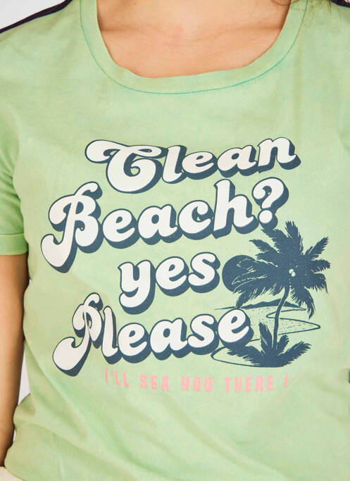 Tricou verde STIEN EDLUND femme