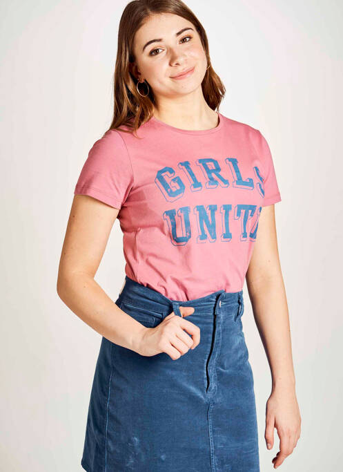 Tricou roz STIEN EDLUND femeie