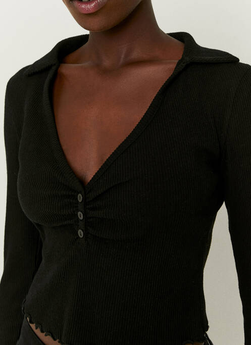 Polo negru TALLY WEIJL femeie