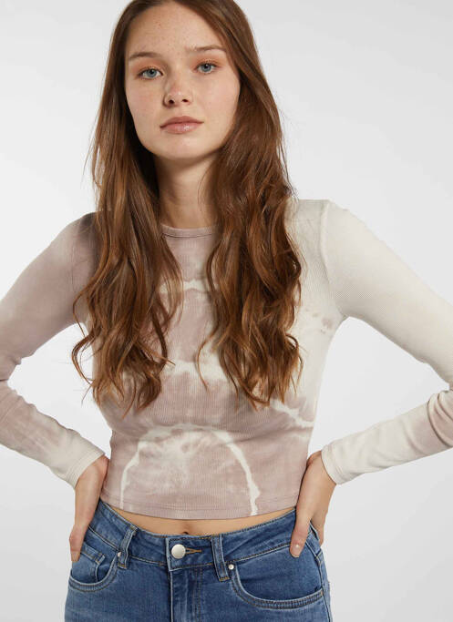 Tricou bej TALLY WEIJL femeie