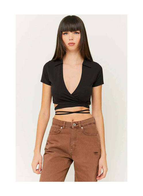 Tricou negru TALLY WEIJL femeie