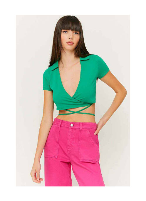 Tricou verde TALLY WEIJL femeie