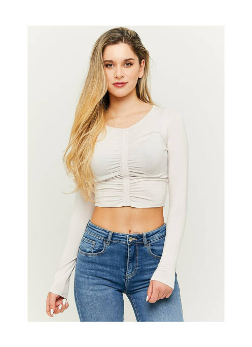 Tricou bej TALLY WEIJL femeie