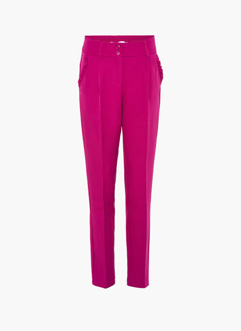 Pantalon drept roz MOLLY BRACKEN femeie