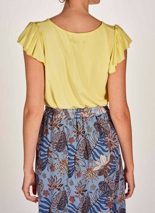 Top galben BELLITA femeie