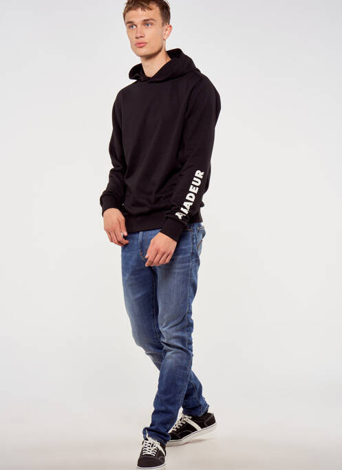 Hanorac cu glugă negru TOURIST LEMC bărbat